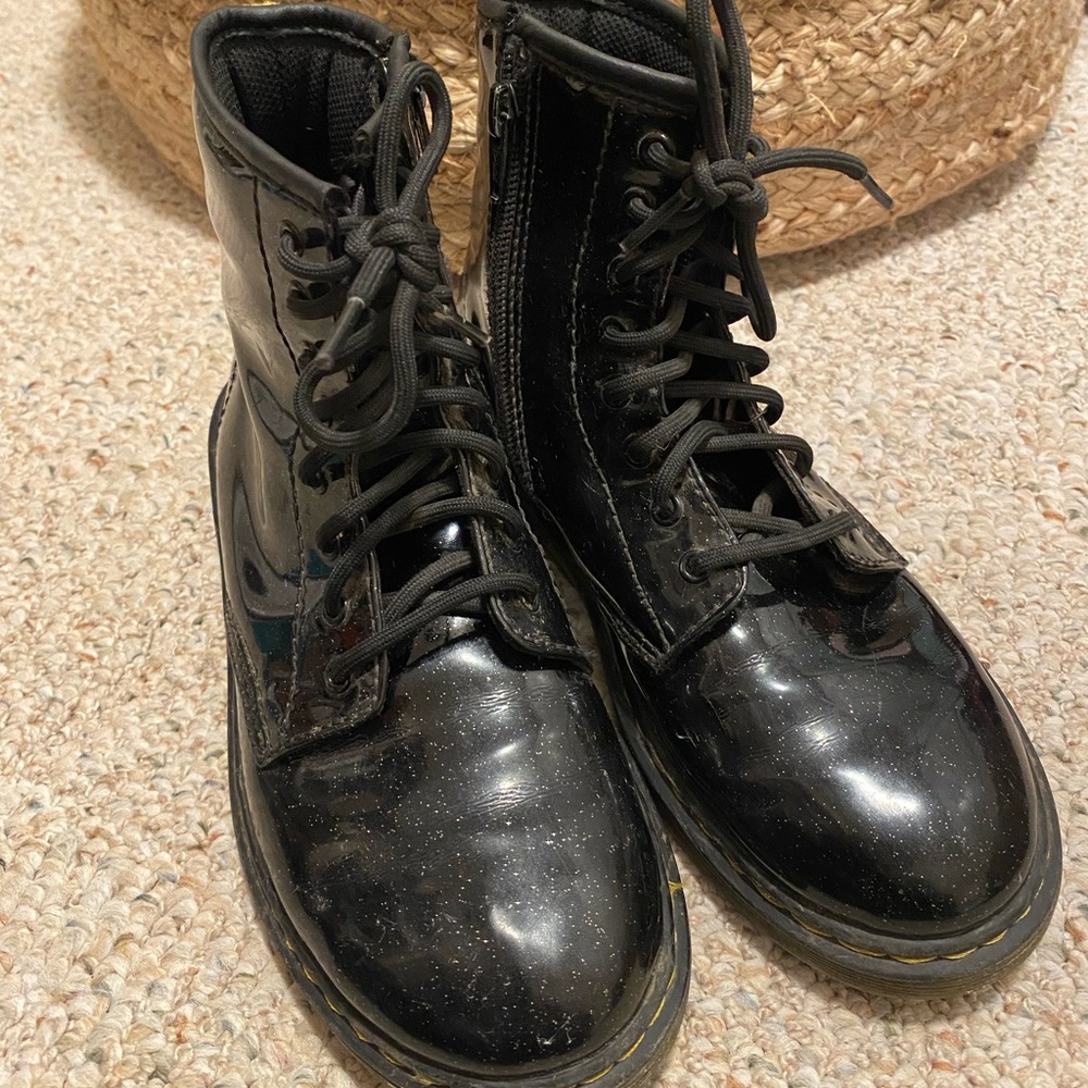 Black Glitter Doc Martens
